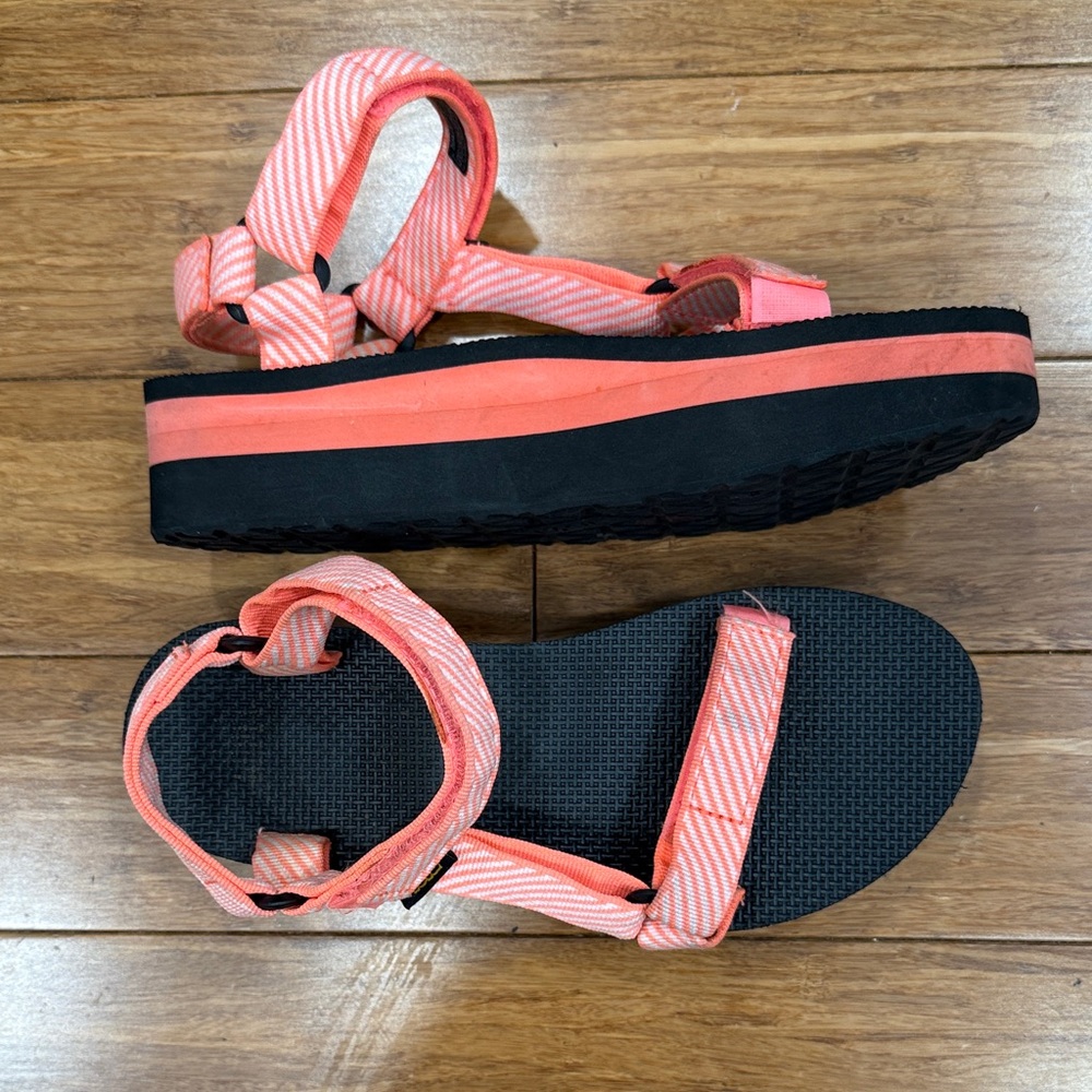 Teva flat form sandals